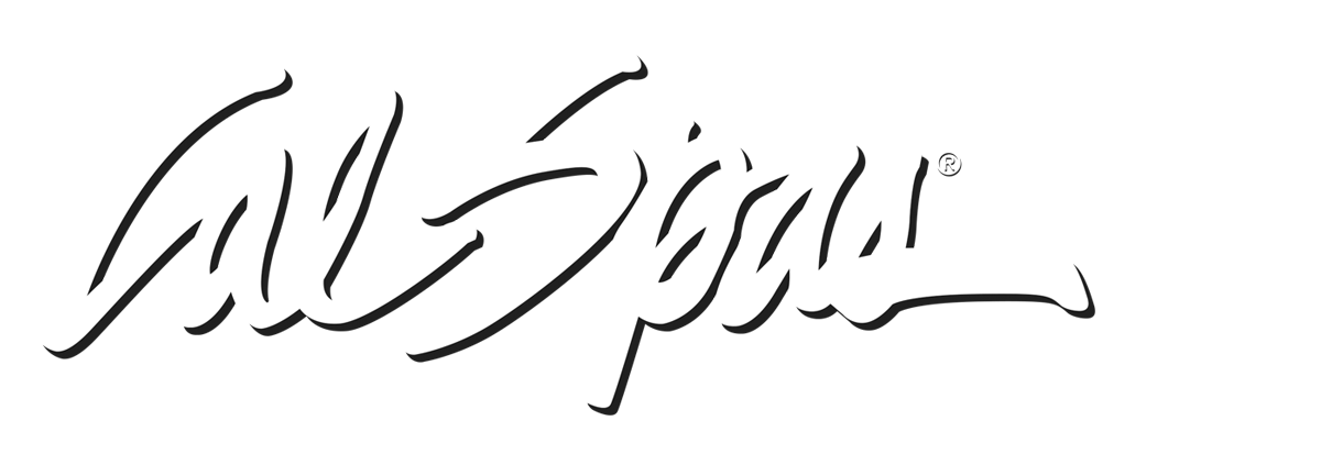 Calspas White logo hot tubs spas for sale Garden Grove